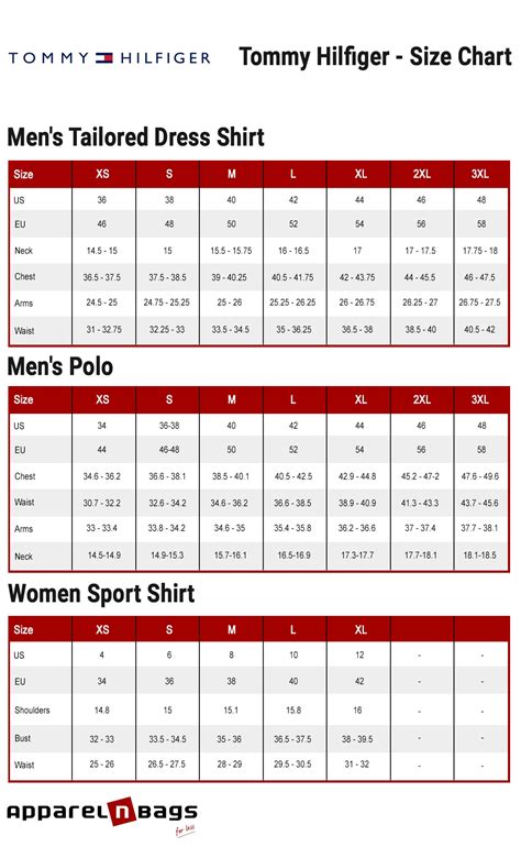 tommy hilfiger big and tall size chart|tommy shoes size chart.